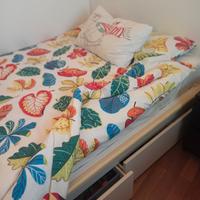 Letto Ikea MALM 140x200cm con due cassetti