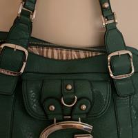 Borsa Guess verde in pelle