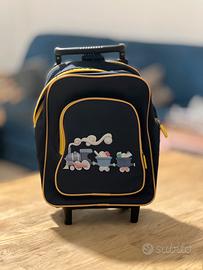 Zainetto trolley bambino con ruote e manico