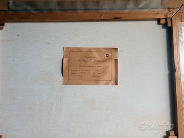 Quadro dipinto a mano paesaggio invernale