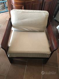 Poltrona in legno design anni 70