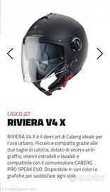casco jet Caberg nero opaco un anno di vita