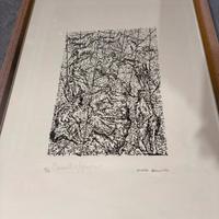 quadro astratto cavalli 