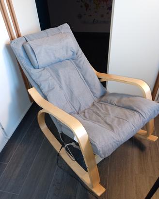 poltrona sedia a dondolo relax con massaggio 