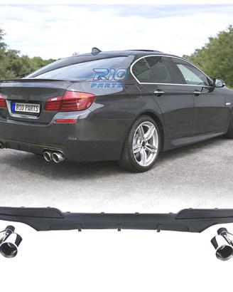 DIFFUSORE BMW F10 F11 LOOK M PERFORMANCE + TERMINA