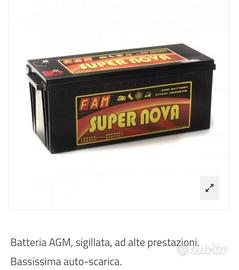 BATTERIE NUOVE -2 PZ -FAM SUPER NOVA 200 Ah