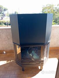 Termocamino MABRE a legna idro per termosifoni 