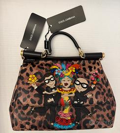 Dolce & Gabbana borsa Crespo Leopardata