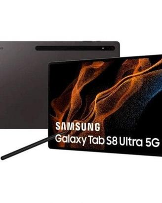 Tablet samsung s8 ultra con cover e tastiera