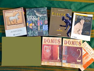 LINGUA LATINA lotto 6 manuali scolastici latino