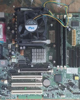 Blocco 478 Scheda Madre + CPU + Ram