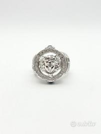 Anello uomo oro 18kt zaffiri e brillanti ct 1.40