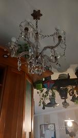 lampadario antico fine anni 40