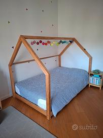 letto montessoriano e materasso 1 piazza e mezza 