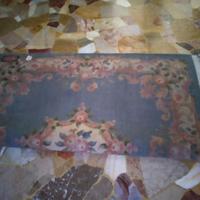 Tappeto Orientale quadrato 150x150 Azzurro/Beige