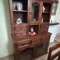 TAVOLO E CREDENZA LEGNO MASSELLO