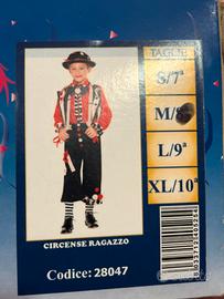 Vestito carnevale veneziano circense