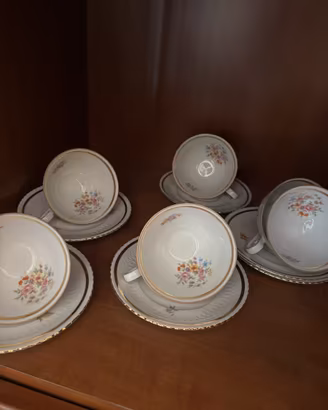 Servizio da 6 Bavaria -porcellana floreale vintage
