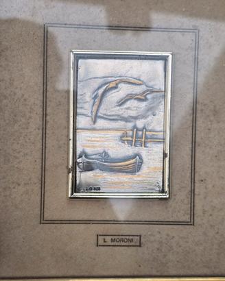 Quadro Argento 925 L. Moroni – Rilievo con cornice