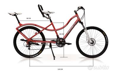 Bici tandem 26 cross compatto