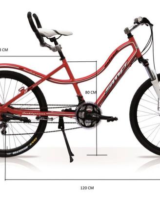 Bici tandem 26 cross compatto