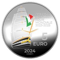 Moneta 5 euro Giro mondo 2023-2025 della Vespucci