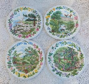 Set 4 piatti da esposizione Wedgwood