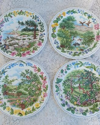 Set 4 piatti da esposizione Wedgwood