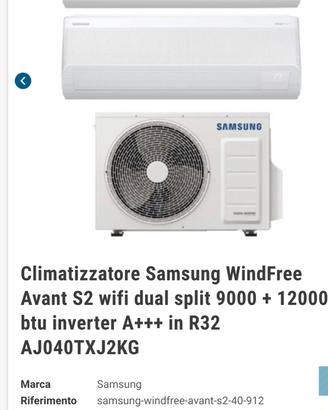 Climatizzatori Samsung wind free