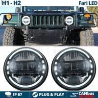 FARI LED Anteriori DRL Omologati Per HUMMER H1 H2