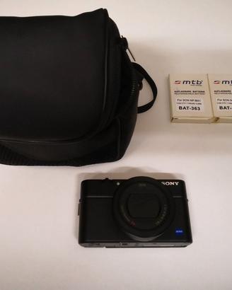 Sony RX100 – Compatta premium Zeiss + 2 batterie