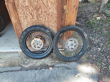 coppia cerchi KTM 18 21 