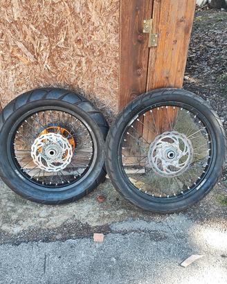 coppia cerchi KTM 18 21 