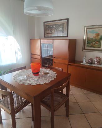mobili sala completi di tavolo e 4 sedie 