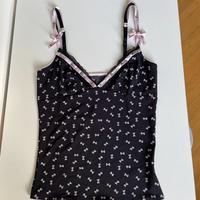 TOP CON SPALLINI SOTTILI JOHN HALLIANO,  TG XS