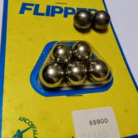 PALLINE METALLO ACCIAIO  X FLIPPER VINTAGE