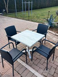 Sedie e tavoli giardino.