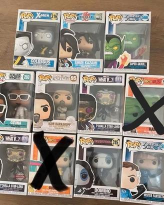funko pop star wars, marvel, dragom ball ecc