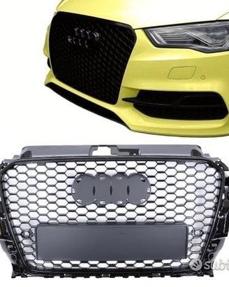 Griglia Audi A3 8V 2012-2016 RS3 Look Nera Lucida