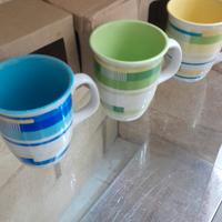 set 3 tazze tognana colazione bevande ceramica 
