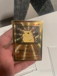Pokemon pikachu in metallo