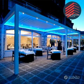 Pergole Bioclimatiche alluminio motorizzate e Led