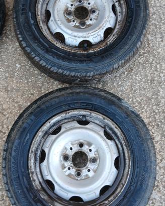 cerchi da 13 panda 4x4 completi di gomme 145/80/13