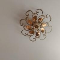 Plafoniera in ferro battuto a 6 luci 