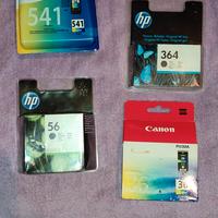 cartucce  (4) stampa a colori HP Canon