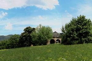 Fondo rustico campi boschi edifici in sasso