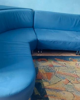Divano angolare blu 320×248 cm
