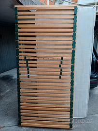 Rete a doghe e materasso 210 x 100 cm