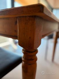 tavolo legno + 2 sedie