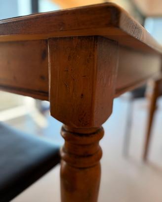 tavolo legno + 2 sedie